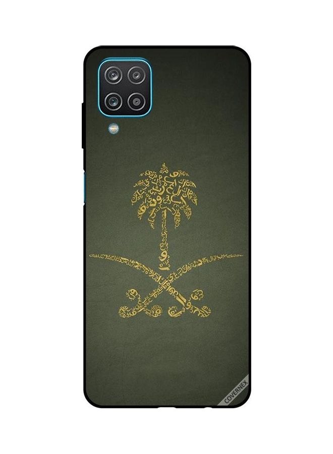 Covernex Samsung Galaxy A12 Protective Case Cover Printed Featuring Ksa National Sign Vintage DESIGN_0162 - Image 1