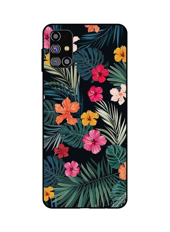 Covernex Flowers And Feathers Protective Case Cover For Samsung Galaxy M31s Multicolour