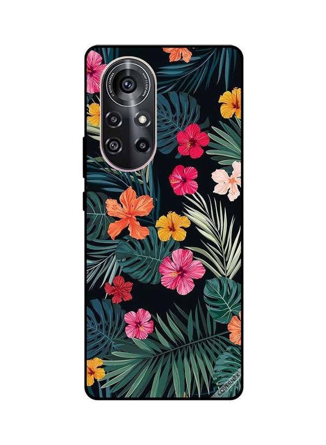 Covernex Protective Case Cover For Huawei Nova 8 Pro 5G Flowers And Feathers