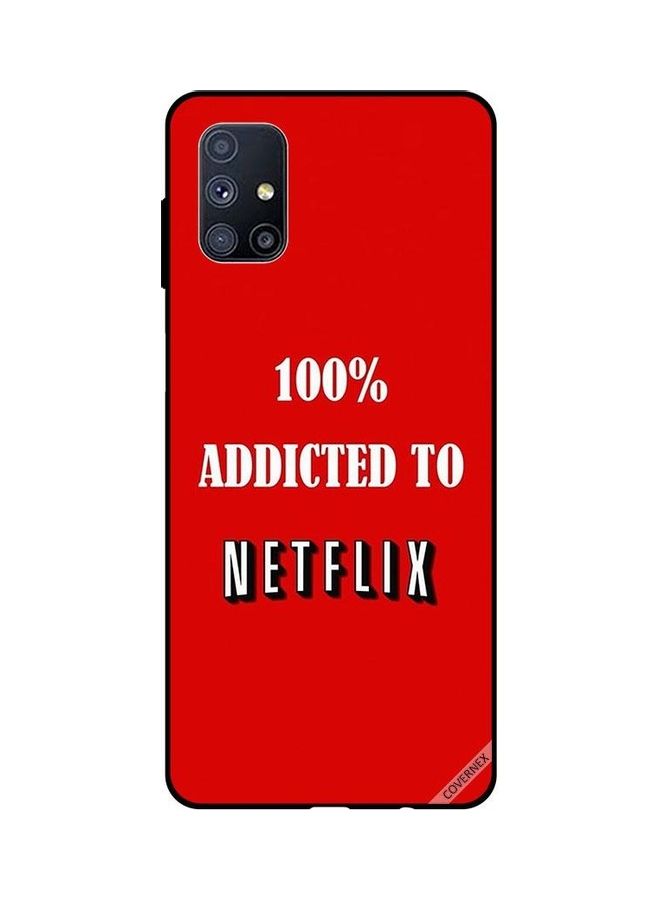 Covernex 100 % Addicted To Netflix Protective Case Cover For Samsung Galaxy M51 Multicolour - Image 1