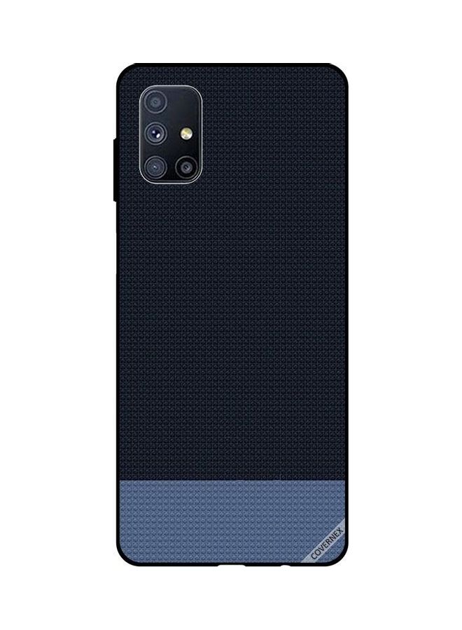كوفرنيكس غطاء حماية واقٍ بتصميم أشكال منقّطة لهاتف سامسونج جالاكسي M51 أزرق - Image 1