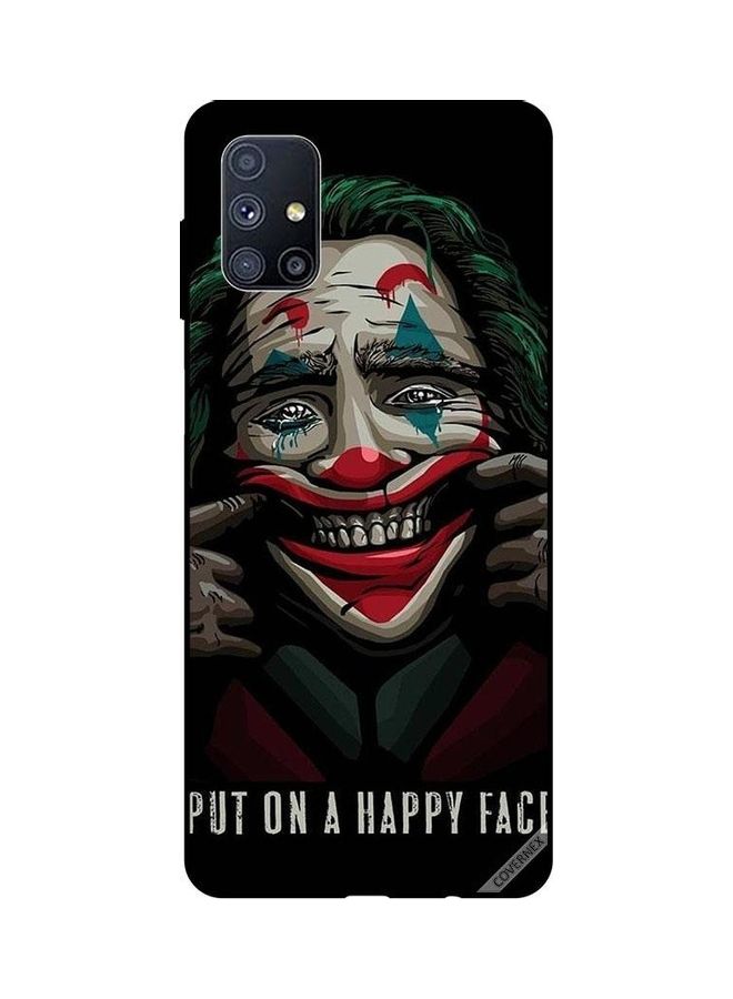 كوفرنيكس غطاء حماية خلفي واقي بطبعة عبارة "Put On A Happy Face" لهاتف سامسونج جالاكسي M51 متعدد الألوان - Image 1
