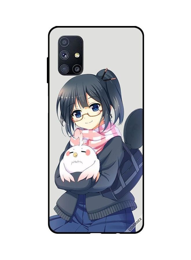 Covernex Girl Holding Pet Protective Case Cover For Samsung Galaxy M51 Multicolour - Image 1