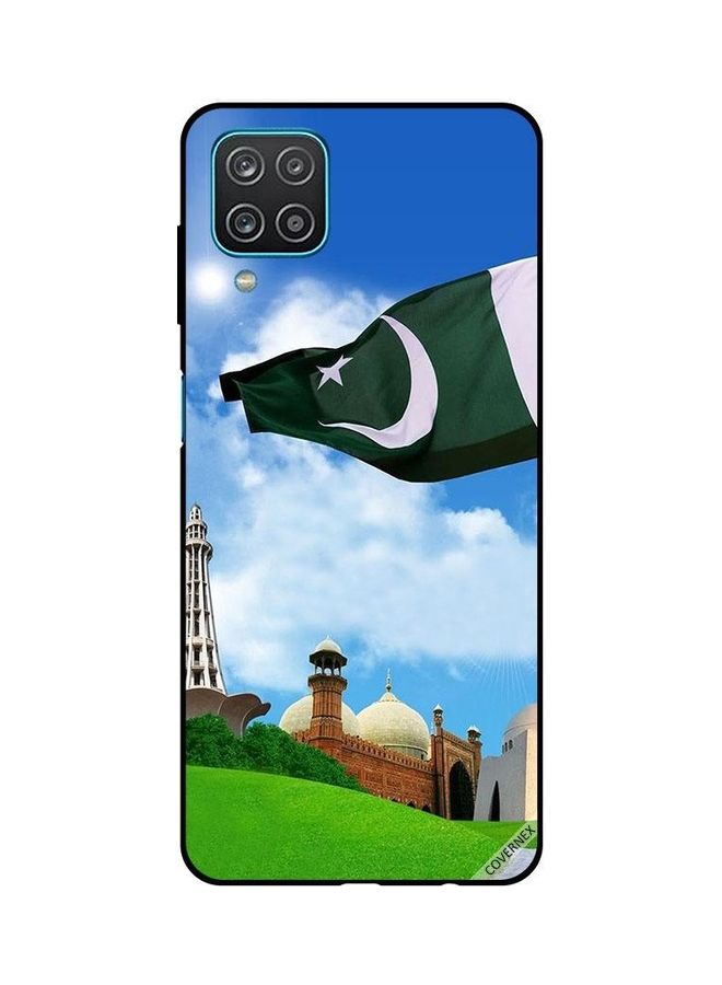 Covernex Samsung Galaxy A12 Protective Case Cover Printed Featuring Green Pakistan DESIGN_0127 - Image 1