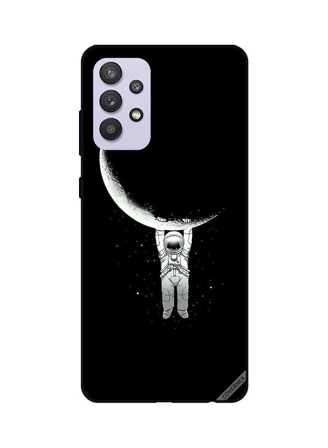 Covernex Hanging On The Moon Protective Case Cover For Samsung Galaxy A32 5G Black/White