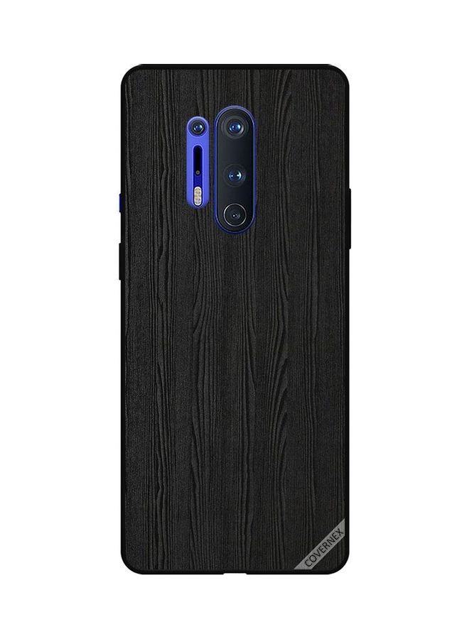 Covernex Protective Case Cover for OnePlus 8 Pro Black Wooden Pattern - Image 1