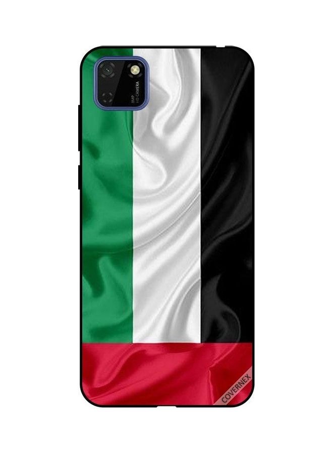 كوفرنيكس غطاء حماية واقٍ بطبعة علم الإمارات العربية المتحدة قماشي لهاتف هواوي Y5P متعدد الألوان - Image 1