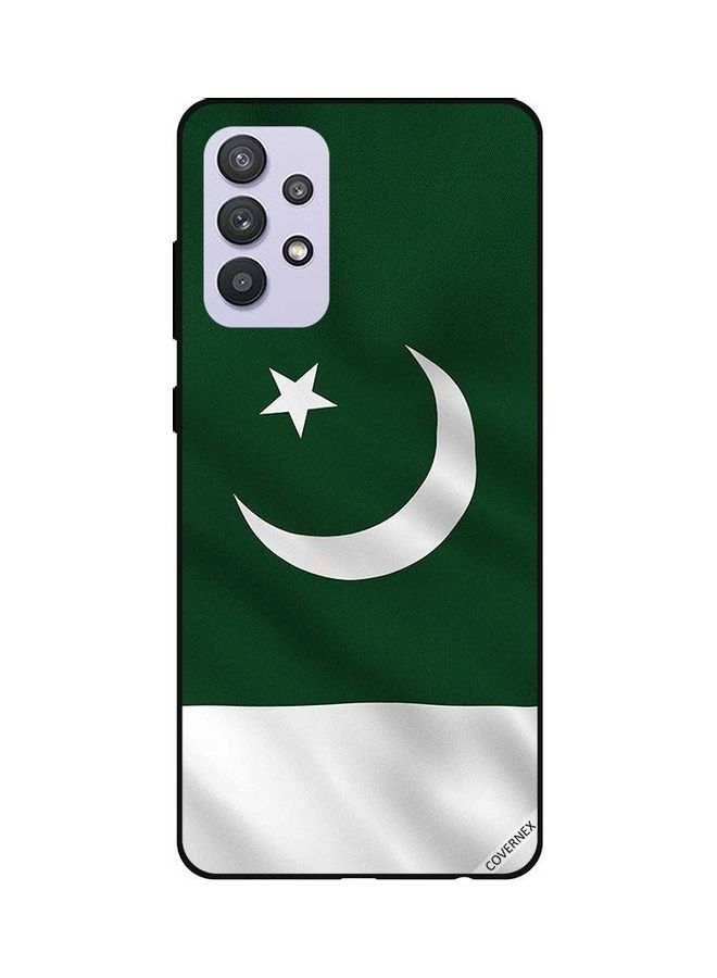Covernex Pakistan Flag Vertical Protective Case Cover For Samsung Galaxy A32 5G Green/White - Image 1