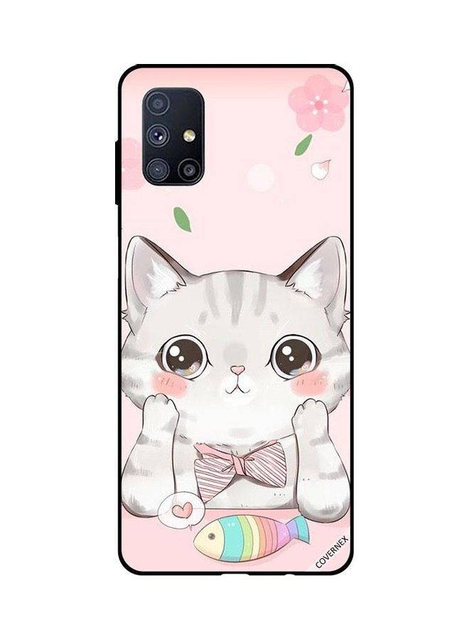 Covernex Samsung Galaxy M51 Protective Case Cover Printed Featuring Cat Fish DESIGN_0057 - Image 1