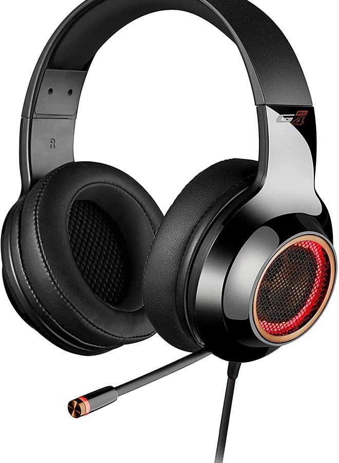 اديفير سماعة رأس USB للألعاب طراز G4 برو - صوت محيطي 7.1 - تصميم خفيف الوزن ومريح - ميكروفون قابل للسحب - قابلية للتوافق مع عدة أجهزة أسود - Image 2