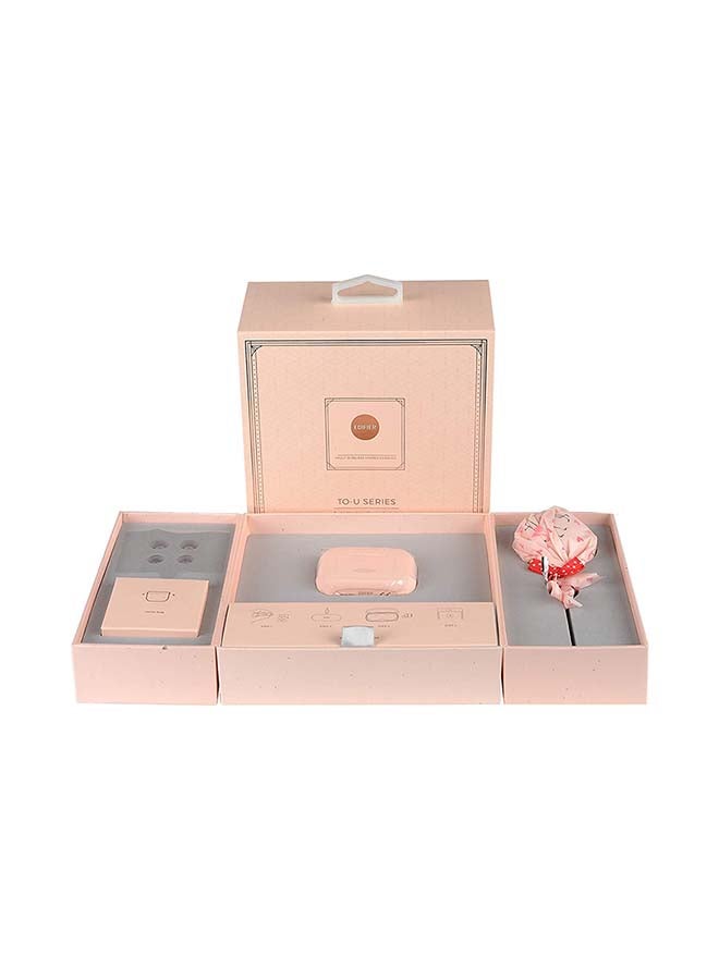 EDIFIER - TWS1 True Wireless Stereo Earbuds - Bluetooth V5.0 - Crystal-clear Sound Quality for Calls - AptX Bluetooth Decoding - Ergonomic In-ear Design - IPX5 Waterproof Pink - Image 1