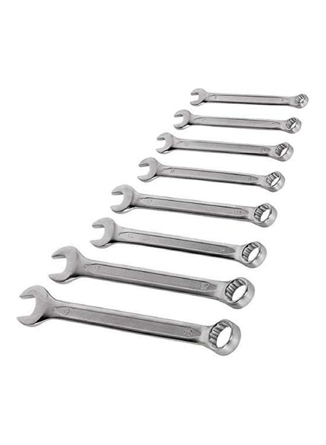8-Piece Denfos Combination Spanner Silver  - Image 1