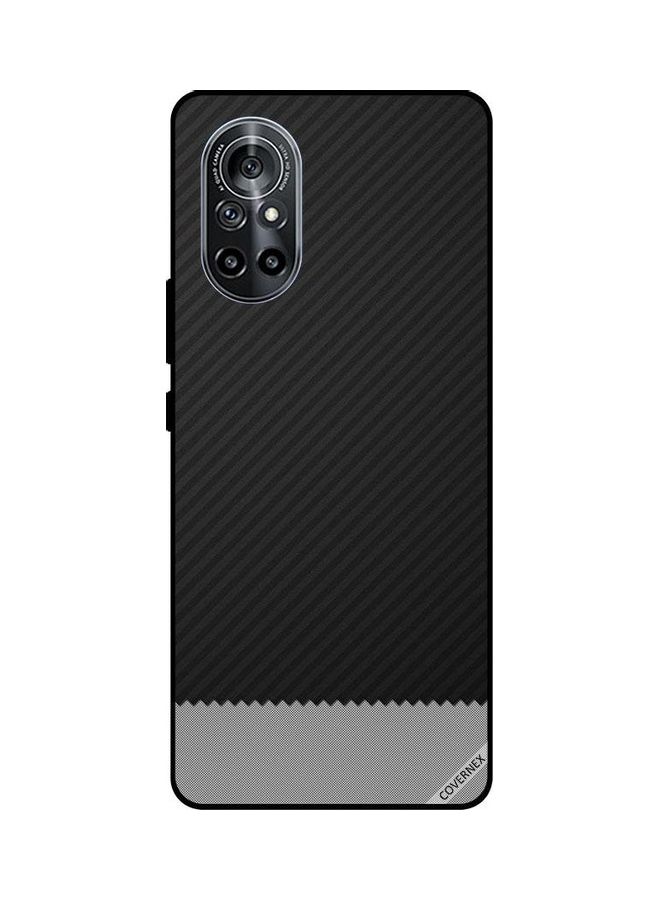 Covernex Strips Pattern Protective Case Cover For Huawei Nova 8 5G Black/Grey - Image 1