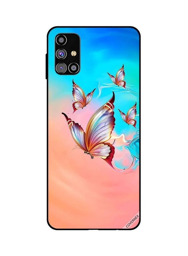 كوفرنيكس غطاء حماية بطبعة فراشات تطير لهاتف سامسونج جالاكسي M31s متعدد الألوان - Image 1