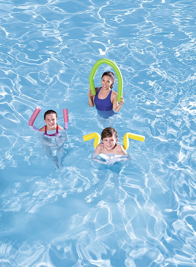 Aqua Bones Shaped Pool Noodle -Assorted 1.22 x 6.5cm 1.22 x 6.5cm