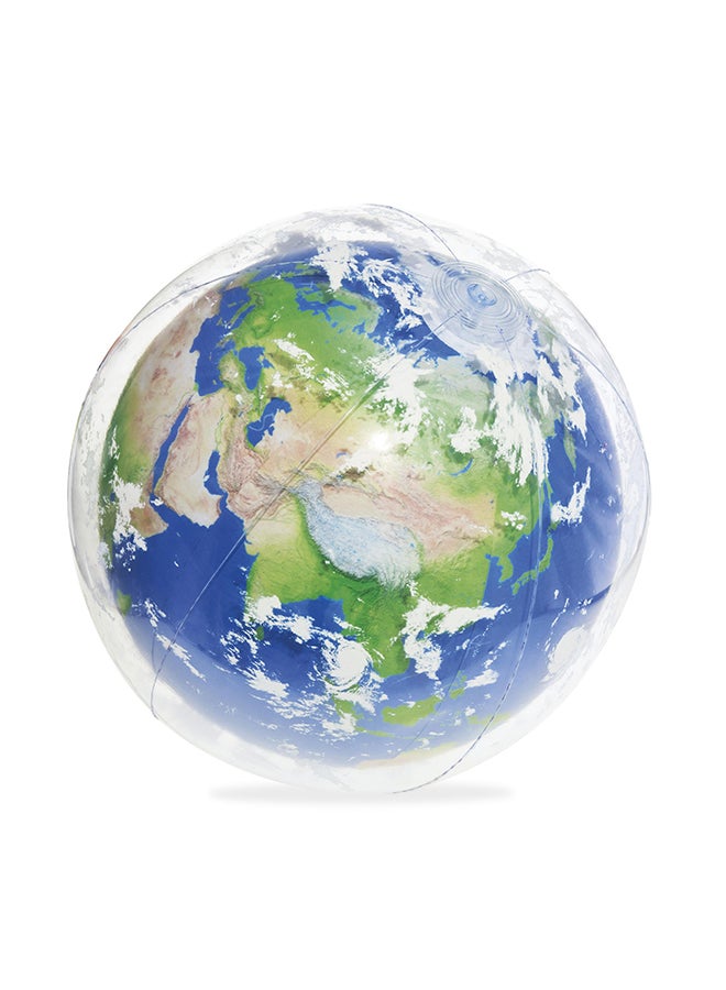 بست واي كرة مشعة للاستكشاف بتصميم قابل للنفخ على شكل كوكب الأرض 61سم - Image 2