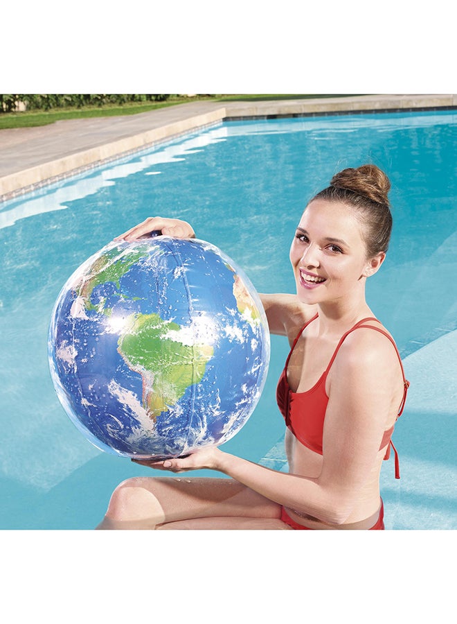 بست واي كرة مشعة للاستكشاف بتصميم قابل للنفخ على شكل كوكب الأرض 61سم - Image 3