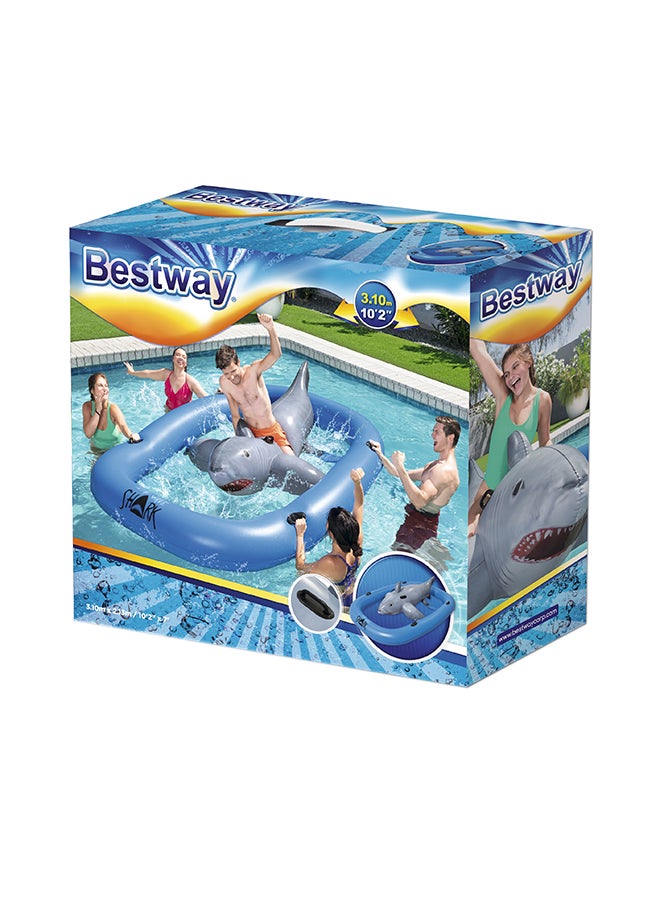 Bestway Tidal Wave Shark Ride 3.10 x 2.13meter 3.10 x 2.13meter  - Image 1