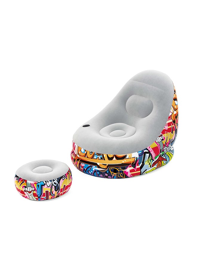 Bestway Graffiti Comfort Cruiser 1.21m X 1.00m X 86cm 26-75076 Multicolour  - Image 1