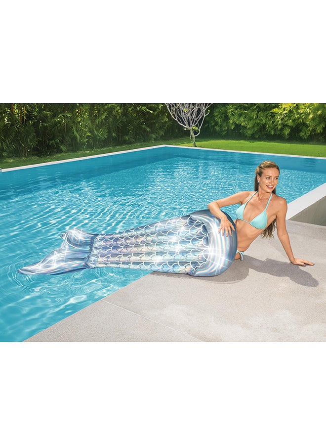 Bestway - Iridescent Mermaid Tail Lounge And Floats With Repair Patch 193x101cm 193x101cm - Image 1