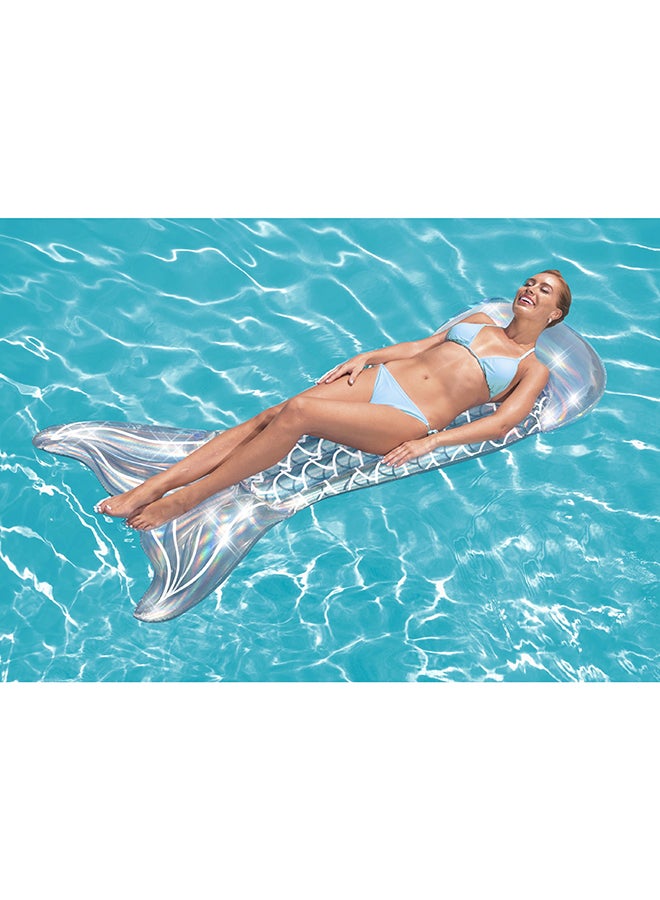 Bestway - Iridescent Mermaid Tail Lounge And Floats With Repair Patch 193x101cm 193x101cm - Image 1