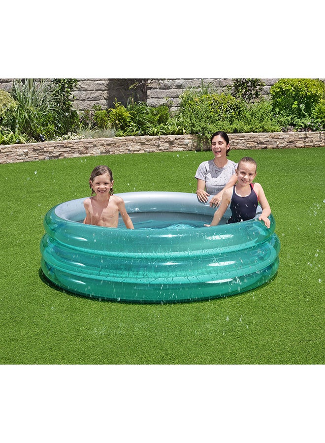 Bestway - Big Metallic 3-Ring Inflatable Play Pool 170x53cm - Image 1