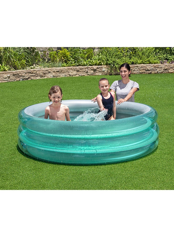 Bestway - Big Metallic 3-Ring Inflatable Play Pool 170x53cm - Image 1