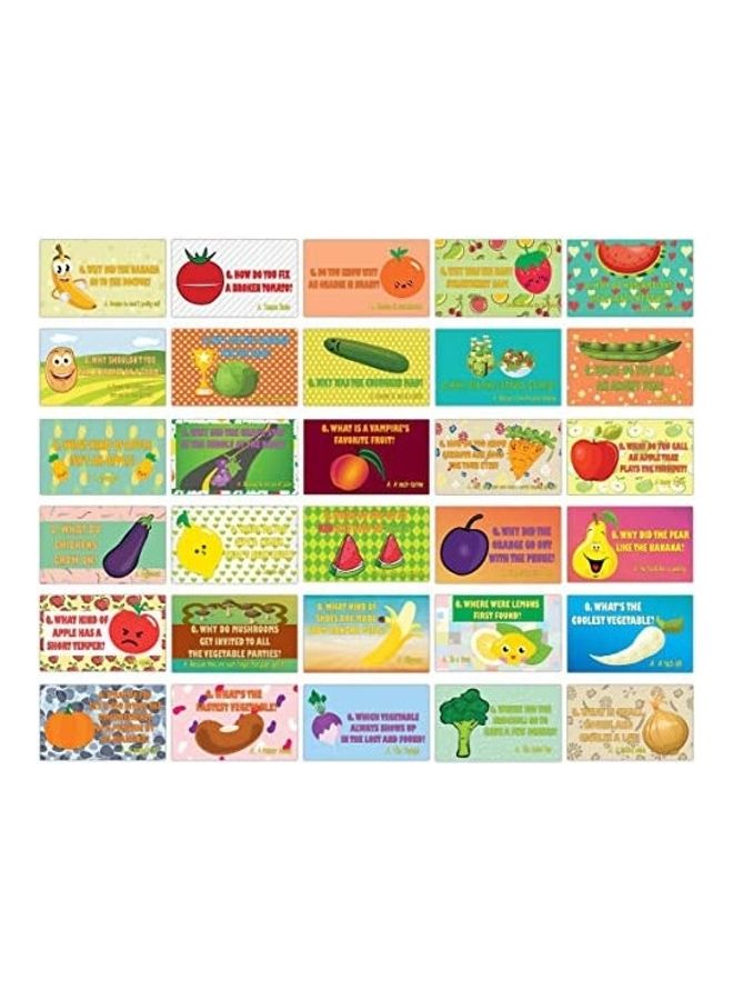 60 Pack Fruit And Veggies Flashcard 4.33inch 