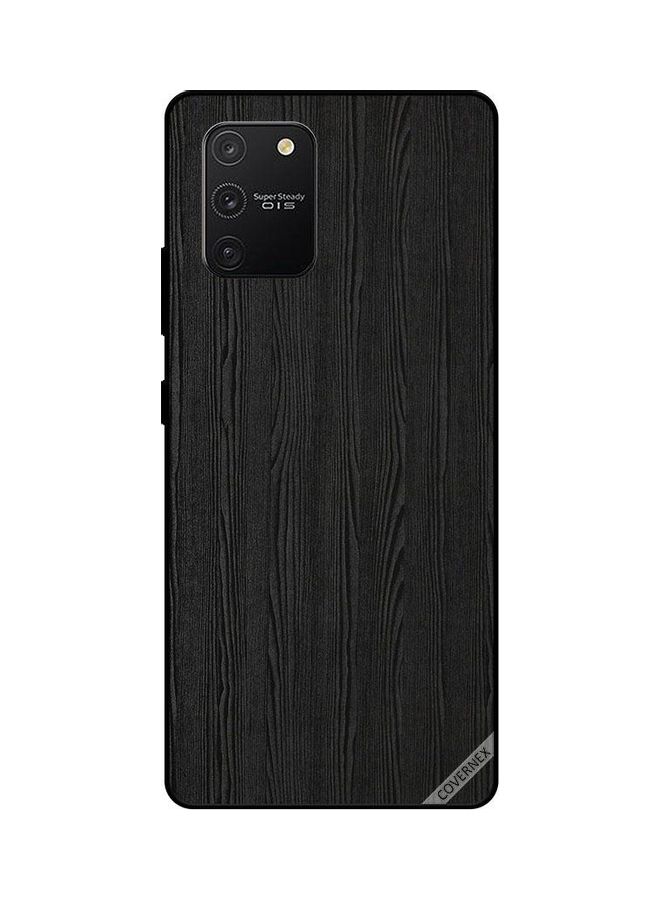 Covernex Samsung Galaxy S10 Lite Protective Case Cover Printed Featuring Black Wooden Pattern DESIGN_0042 - Image 1