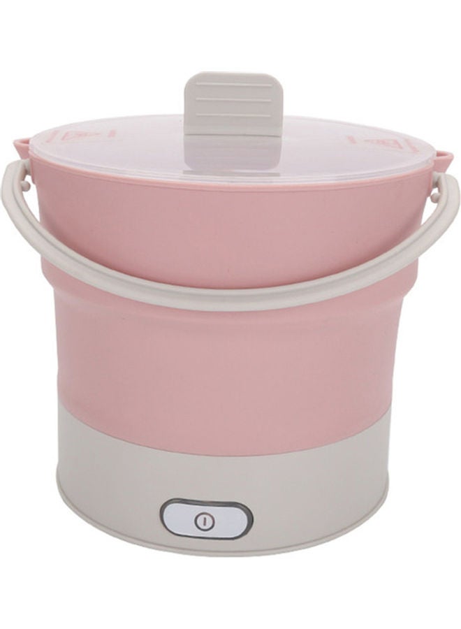 Portable Folding Steamer Hot Pot Pink