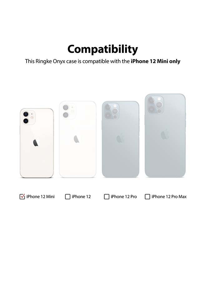 Ringke Tough Rugged Durable Shockproof Flexible Premium TPU Protective Phone Back Case For iPhone 12 Mini Black - Image 5