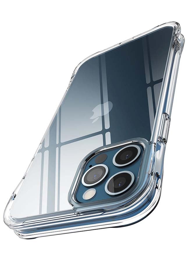 Ringke Shockproof Soft TPU Bumper With Hard Back Phone Cover For iPhone 12/12 Pro Clear - Image 1