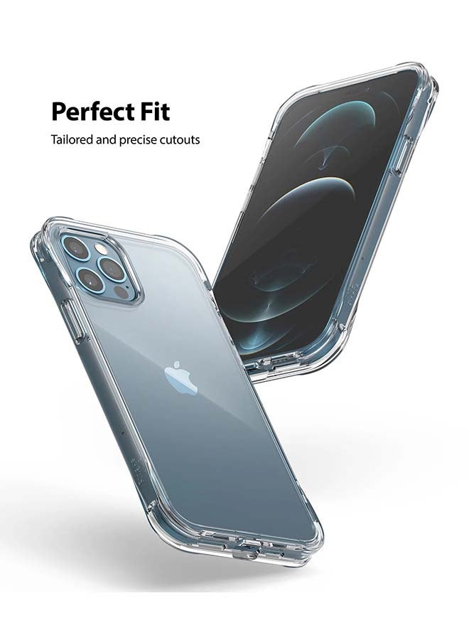 Ringke Shockproof Soft TPU Bumper With Hard Back Phone Cover For iPhone 12/12 Pro Clear - Image 2