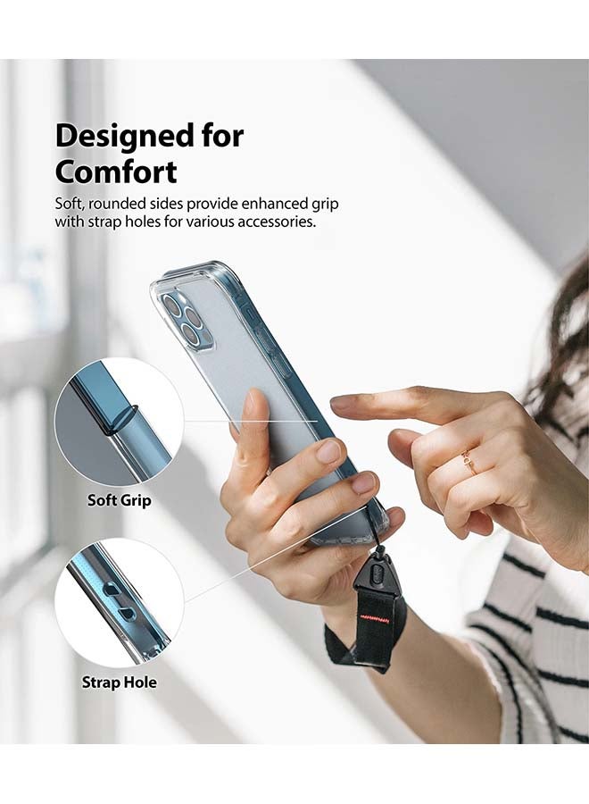 Ringke Shockproof Soft TPU Bumper With Hard Back Phone Cover For iPhone 12/12 Pro Clear - Image 5