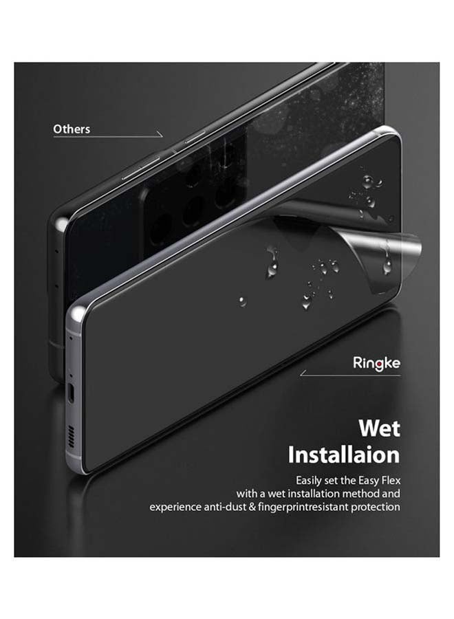 Ringke Easy Flex Screen Protector For Samsung Galaxy S21 Ultra Clear - Image 3