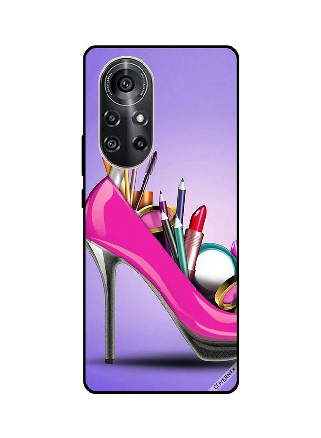 كوفرنيكس غطاء حماية واقٍ بطبعة حذاء بداخله أغراض المكياج لهاتف هواوي 8 برو 5G متعدد الألوان - Image 1