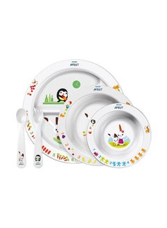 PHILIPS AVENT 5 - Pieces Toddler Mealtime Set For Suitable From 6 Months , White - Scf716 - 00  - Image 1