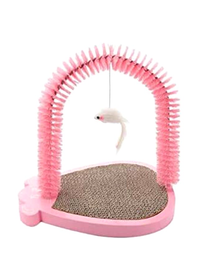 Al Theqa All In One مخدش وأداة تدليك بالنعناع البري للقطط. وردي 35x35x24سم - Image 3