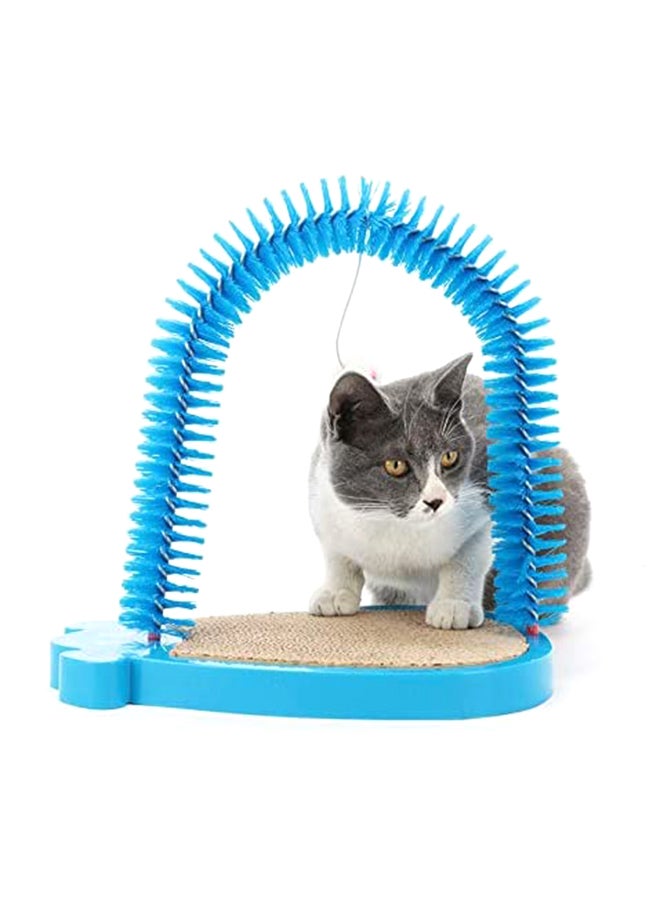 أداة العناية الشاملة للعناية بالقطط مع أداة تدليك بالنعناع البري أزرق 35x35x24سم - Image 1