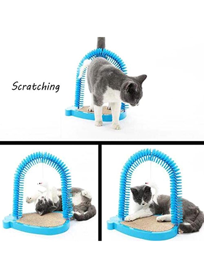 أداة العناية الشاملة للعناية بالقطط مع أداة تدليك بالنعناع البري أزرق 35x35x24سم - Image 2