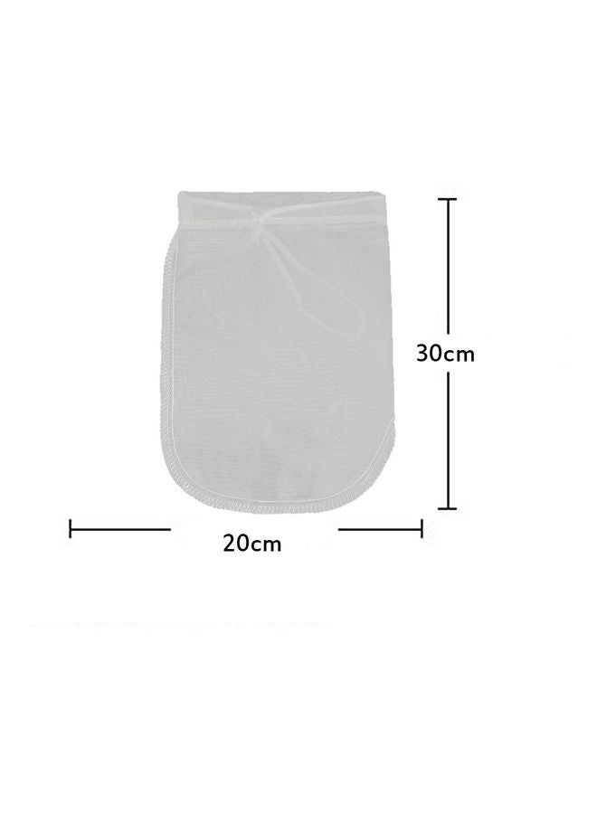 Nut Milk Filter Bag Strainer White - Image 1