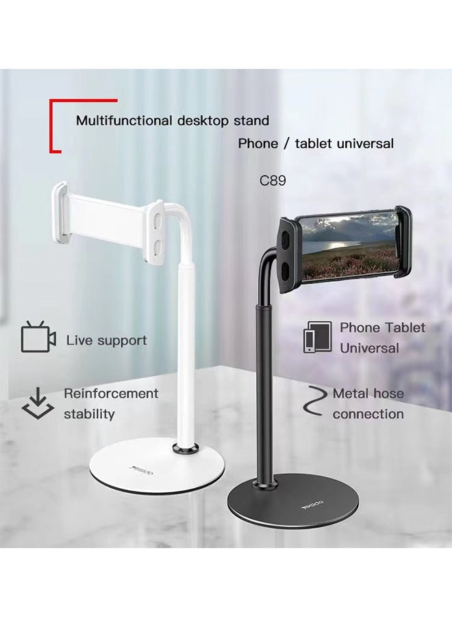 Yesido Multi Angle Adjustable Phone Holder Stand  For Smartphones Black - Image 2