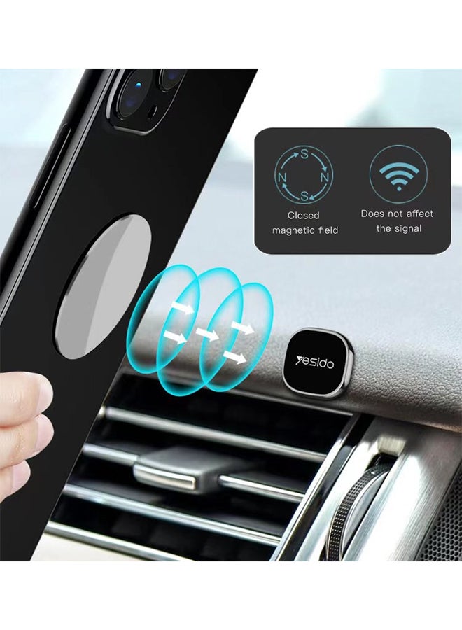 Yesido Super Mini Magnetic Car Phone Holder Stand For Smartphones Black - Image 2