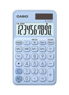 SL-310UC-LB-N-DC Portable Digital Calculator - Light Blue