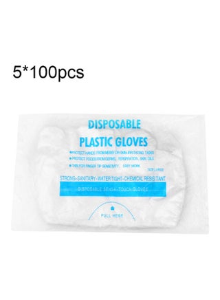 500-Piece Disposable Food Grade Protective Gloves Multicolour - v1620716899/N47374052A_1