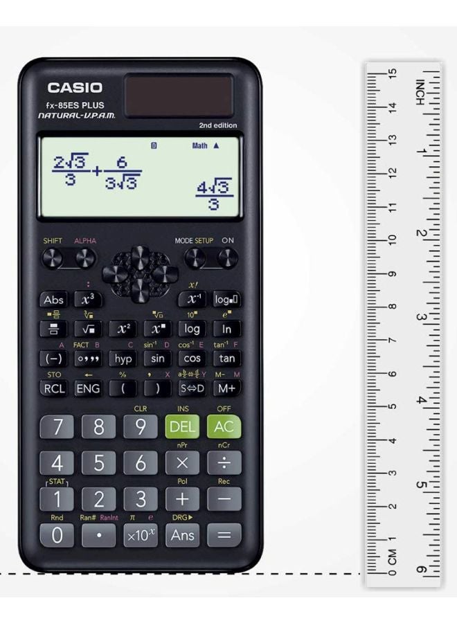 CASIO - FX-82ESPLUS-2 2nd Edition Function Scientific Calculator Multicolour - Image 1