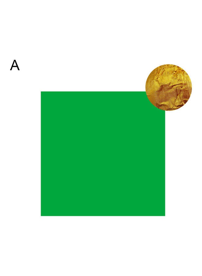 ورق تغليفٍ من الألومنيوم للحلوى والشوكولاتة من 100 قطعة أخضر 10x10x12سم 