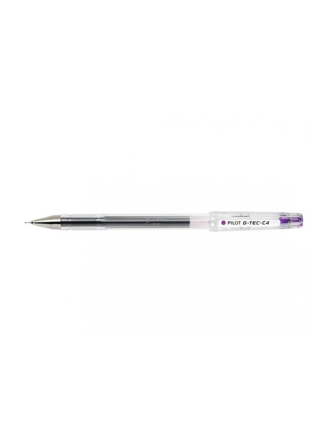 PILOT 12-Piece G-Tec C4 Rollerball Pen Clear/Black/Purple  - Image 4