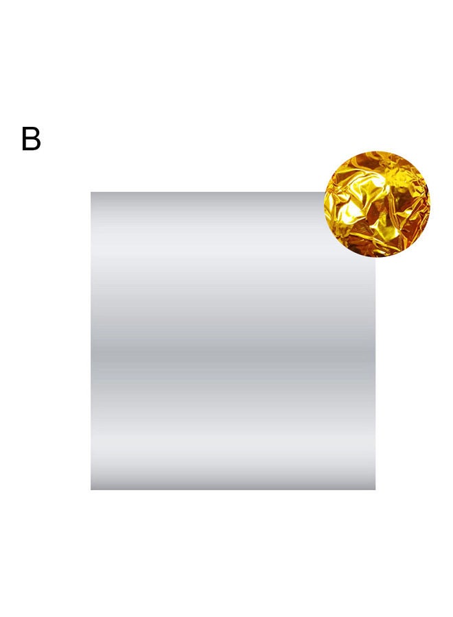 100-Piece 8Cm Aluminum Foils Chocolate Candy Wrapping Paper Food Packaging Decor Silver 10x10x12cm