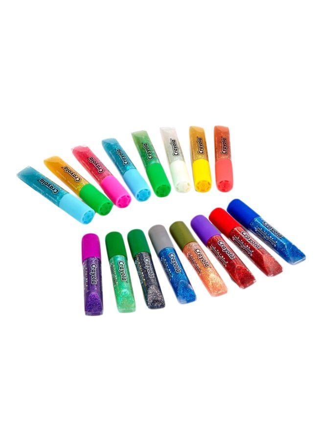 كرايولا صمغ لامع بايب سكويك مكون من 16 قطعة  69-4200 متعدد الألوان - Image 1